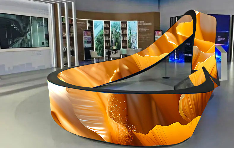 Affichage LED flexible : Solutions parfaites pour les surfaces courbes