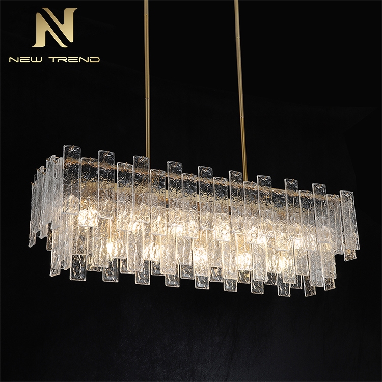 PH8236 Chất lượng cao trang trí biệt thự nghệ thuật đèn treo LED bằng thủy tinh và kim loại