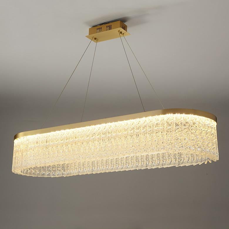 P5422 Hiện đại sáng tạo đèn treo bằng đồng nghệ thuật thủy tinh phòng khách phòng ăn led