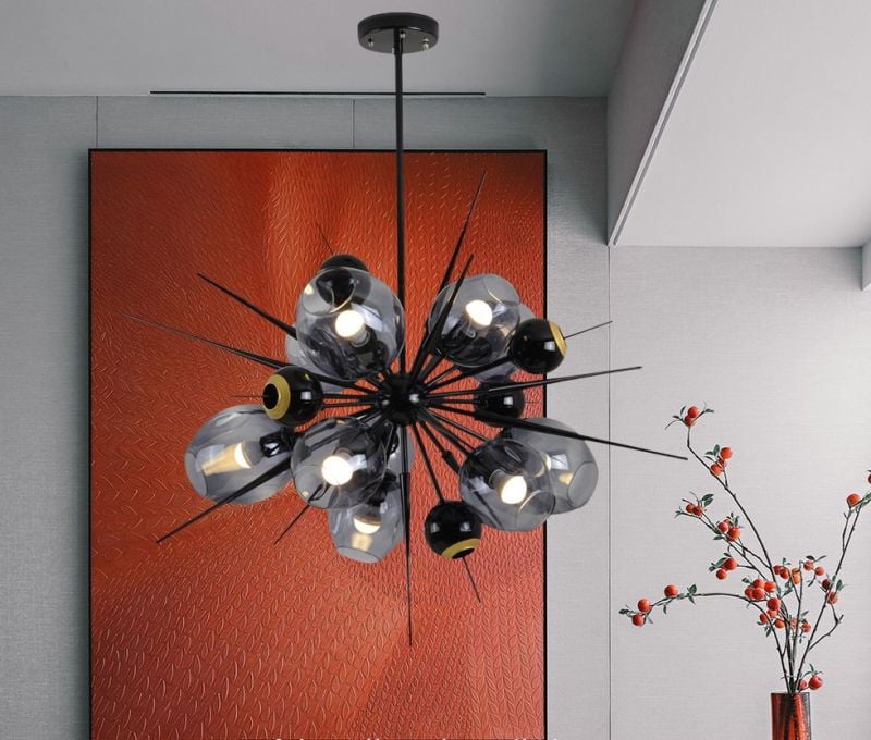 D10P Hiện đại Sáng tạo Phòng khách Phòng ăn Phòng ngủ Đèn chùm kính LED