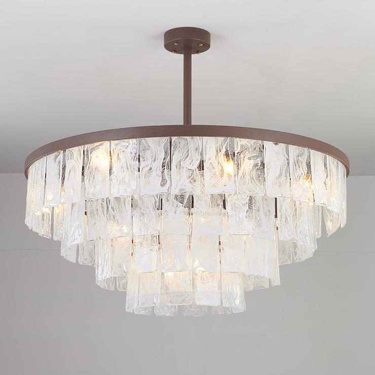 P5298 Đèn treo trần phòng khách hiện đại sáng tạo sang trọng cho phòng ăn với璃thủy tinh
