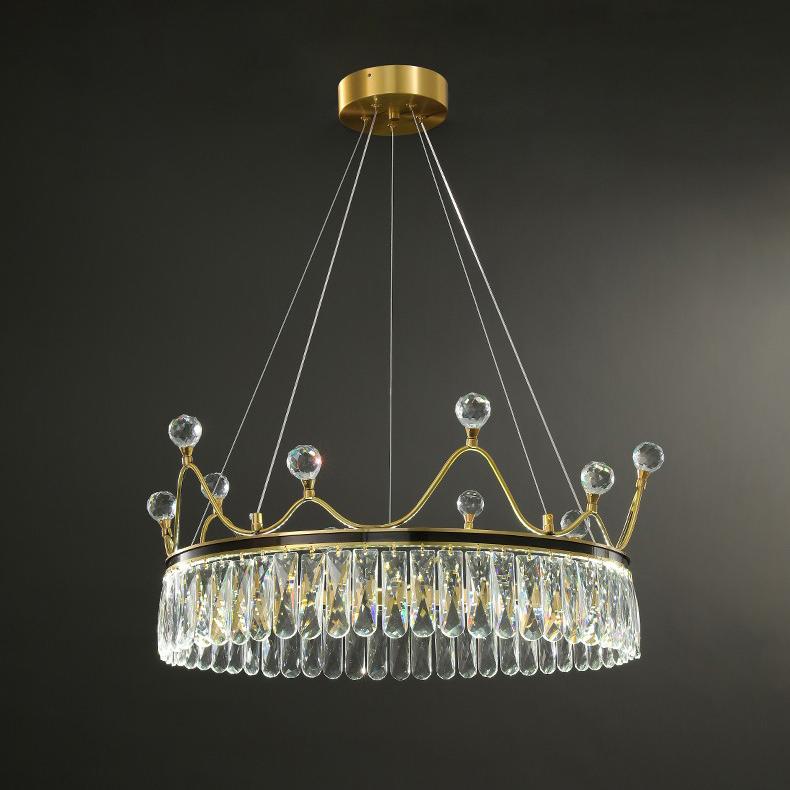 P5919 Işık lüks posmodern tamamen bakır restoran oturma odası Kristal Lufer