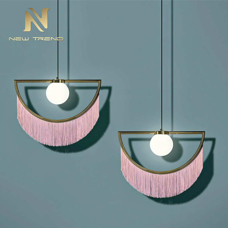PKD801 Thiết kế hiện đại đèn chùm trang trí nội thất tassel Cưới hiện đại đèn treo led