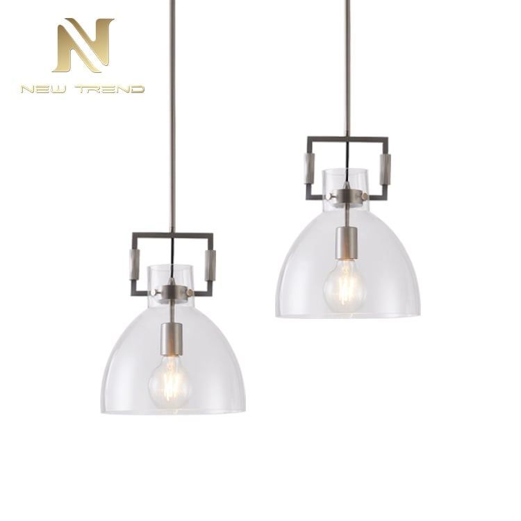 LCSO005 Bán sỉ Đèn Treo Trang Trí Phòng Khách Phòng Ngủ Chất Liệu Kính RH Đồng Thau Led