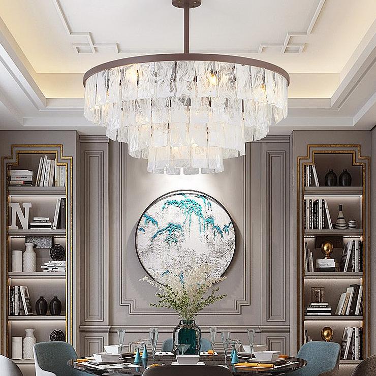 P5298 Modern creative living room Luxury dining room Pendant Light glass chandelier