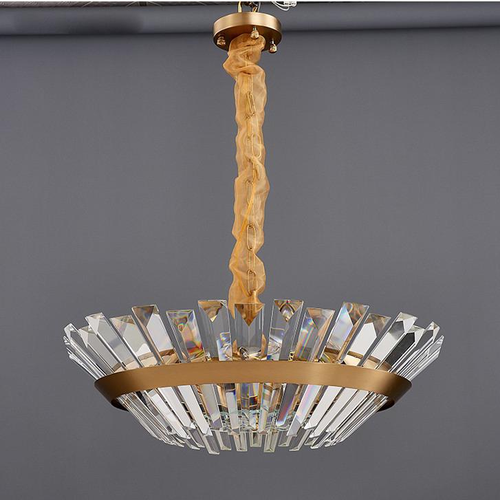 P8035 Phòng khách cổ điển phòng ăn châu Âu hiện đại đèn chùm tinh thể LED