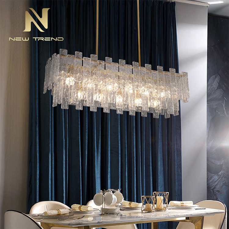 PH8236 Chất lượng cao trang trí biệt thự nghệ thuật đèn treo LED bằng thủy tinh và kim loại