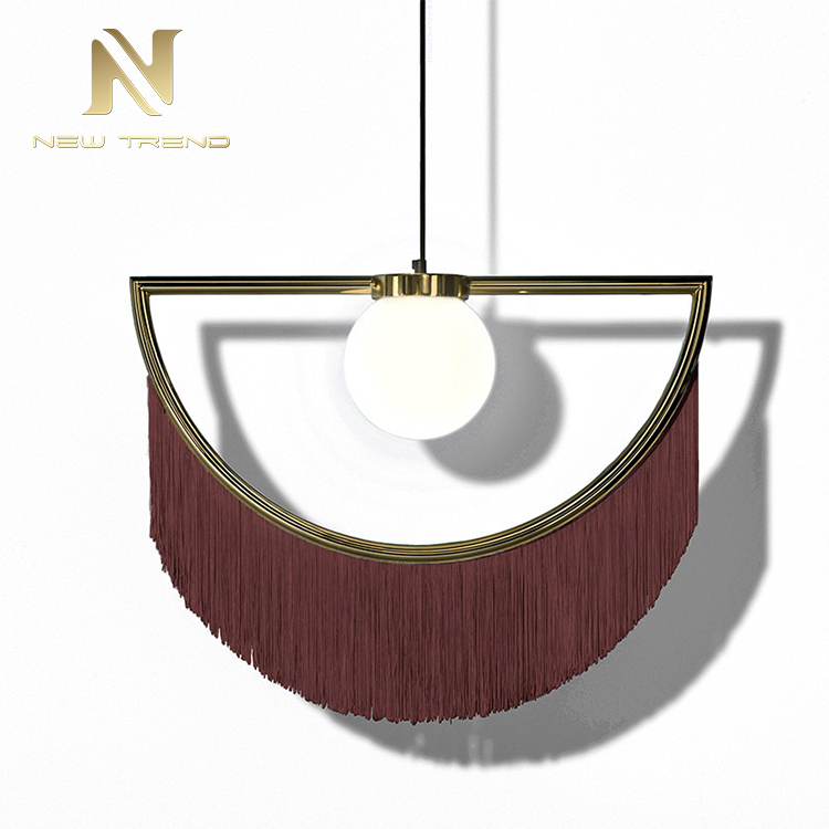 PKD801 Thiết kế hiện đại đèn chùm trang trí nội thất tassel Cưới hiện đại đèn treo led