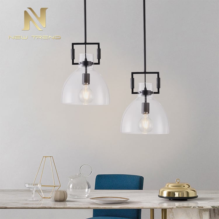 LCSO005 Bán sỉ Đèn Treo Trang Trí Phòng Khách Phòng Ngủ Chất Liệu Kính RH Đồng Thau Led