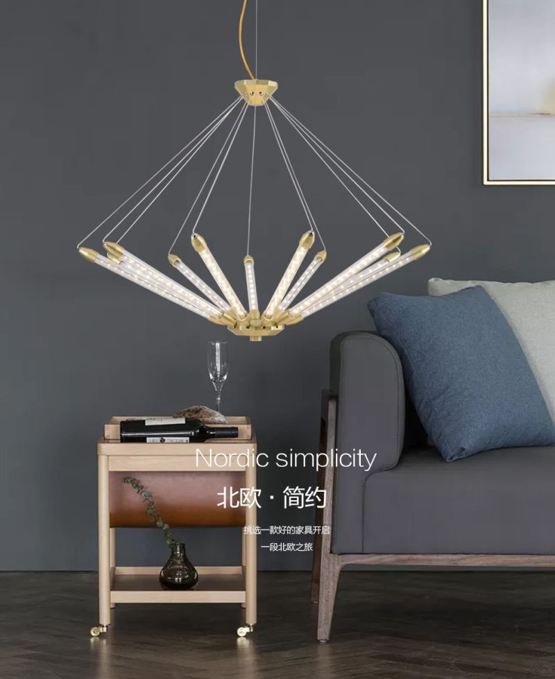 D060 Hiện đại sáng tạo acrylic phòng khách phòng ăn phòng ngủ đèn chùm LED