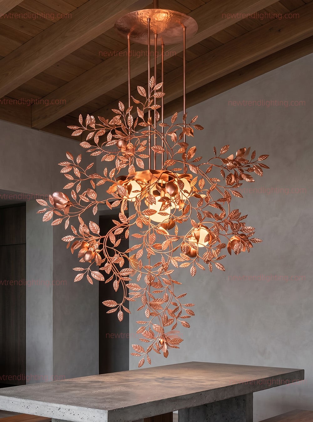 From 1:1 Engineering Drawings to 3D Rendering: How We Manufacture Custom Botanical Leaf Chandeliers
