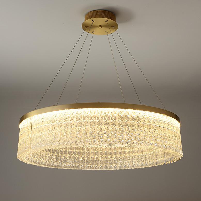 P5422 Hiện đại sáng tạo đèn treo bằng đồng nghệ thuật thủy tinh phòng khách phòng ăn led