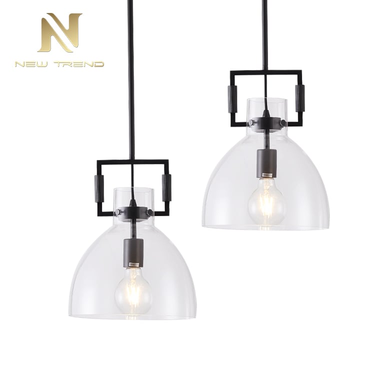 LCSO005 Bán sỉ Đèn Treo Trang Trí Phòng Khách Phòng Ngủ Chất Liệu Kính RH Đồng Thau Led