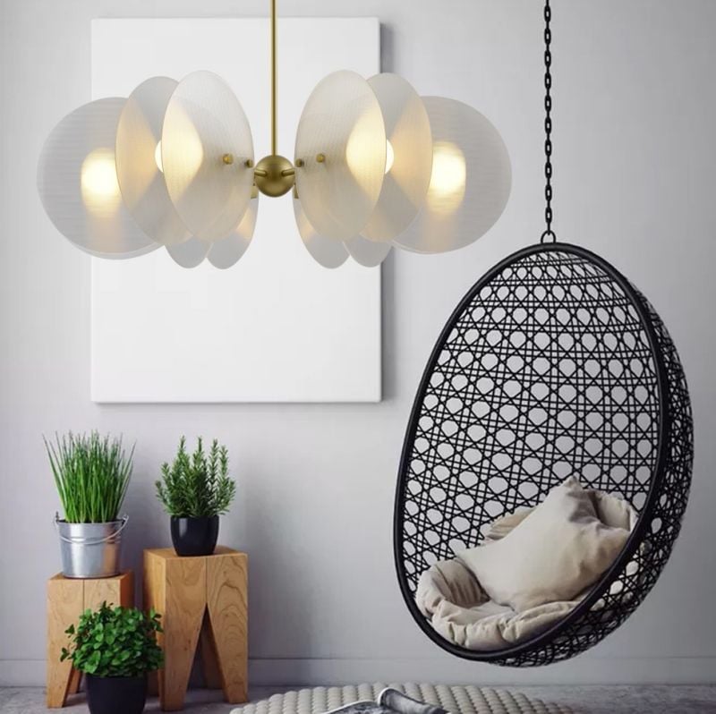 D030P Modern creative acrylic living room dining room bedroom led Chandelier