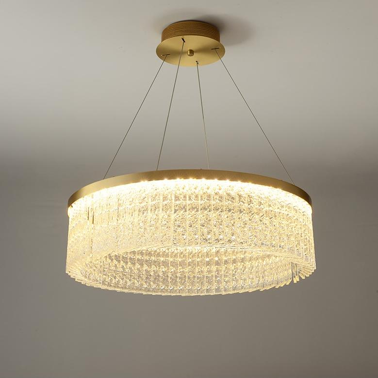 P5422 Hiện đại sáng tạo đèn treo bằng đồng nghệ thuật thủy tinh phòng khách phòng ăn led
