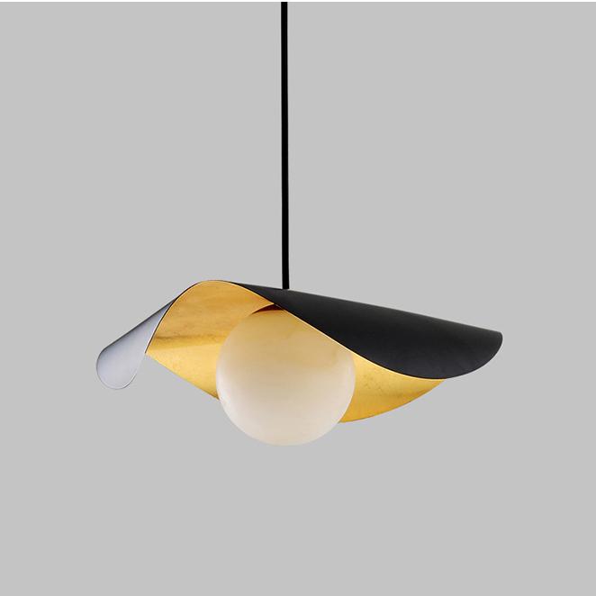 P5246 Hiện đại retro đơn giản đá cẩm thạch sắt nghệ thuật phòng ăn phòng ngủ Đèn chùm bóng kính