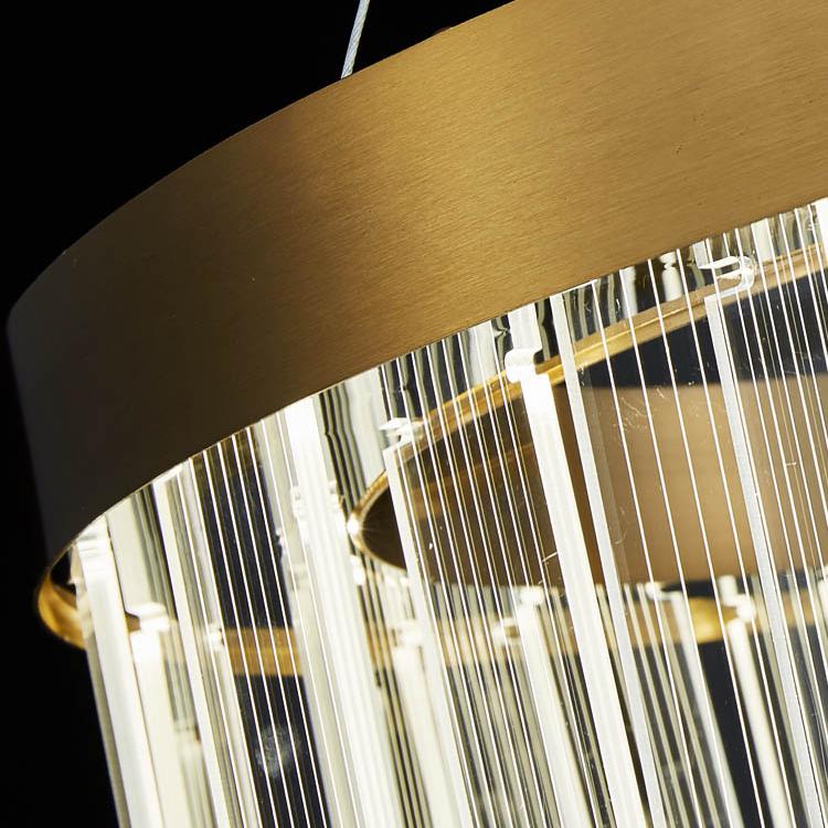 P5517 Đèn chùm LED hình tròn hiện đại cho phòng khách sang trọng với chất liệu acrylic dẫn sáng, mẫu thiết kế sáng tạo cho phòng ngủ, phòng ăn và phòng mô hình