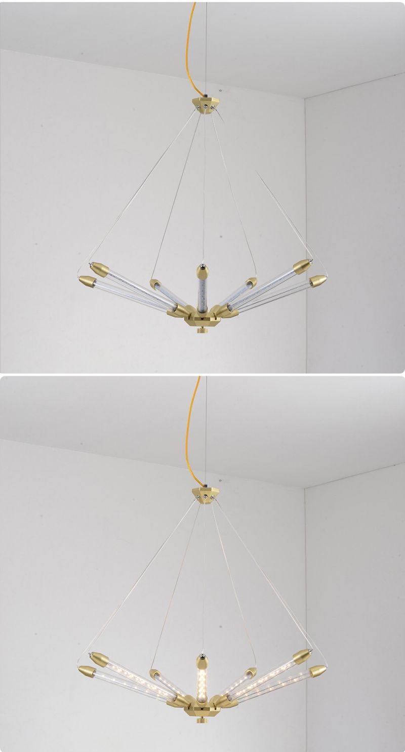 D060 Hiện đại sáng tạo acrylic phòng khách phòng ăn phòng ngủ đèn chùm LED