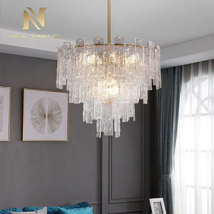 PH8236 Chất lượng cao trang trí biệt thự nghệ thuật đèn treo LED bằng thủy tinh và kim loại