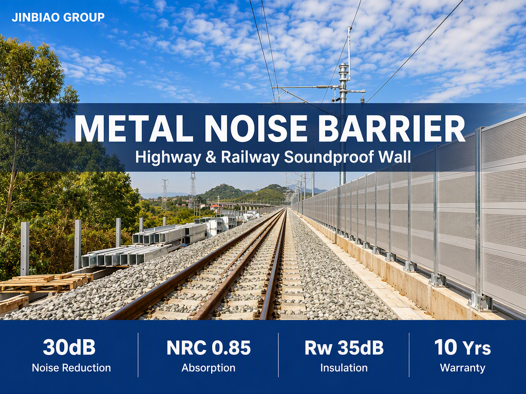 Metal Noise Barrier High Performance Highway Soundproof Wall.png