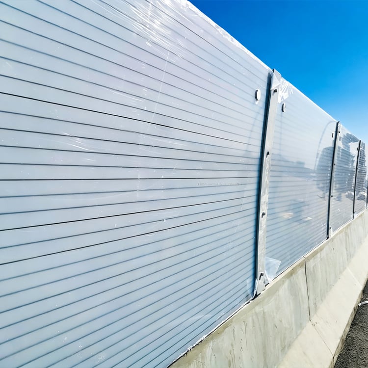 Highway Noise Absorbing Fence Traffic Sound Barrier Supplier Site Soundproof Wall Acoustic Panel Noise Reduction Fence