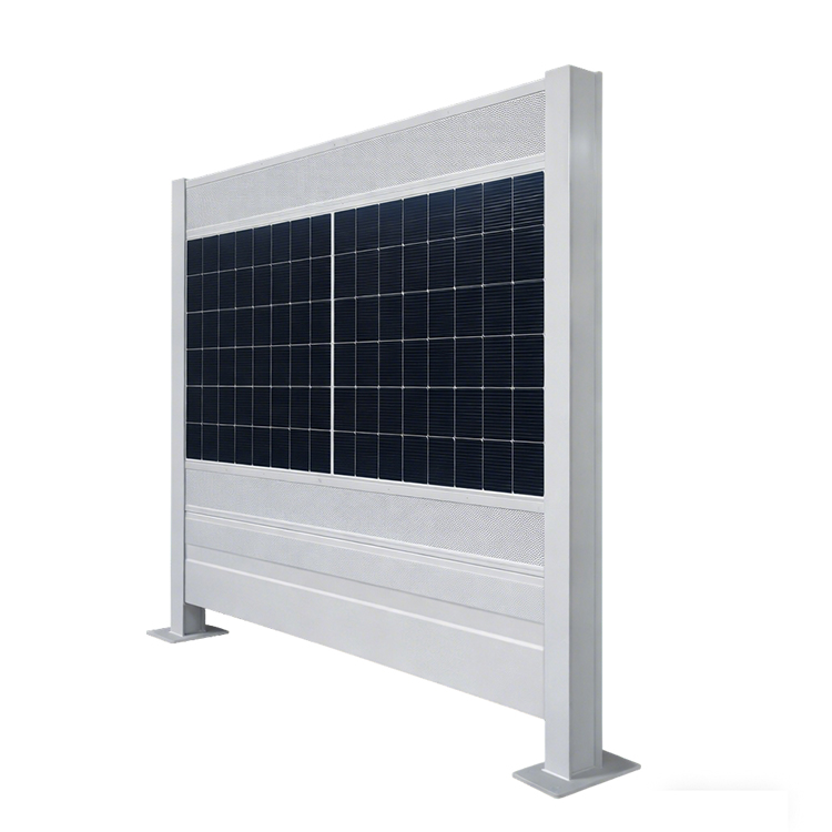 Sound Absorptive Solar Highway Noise Barrier