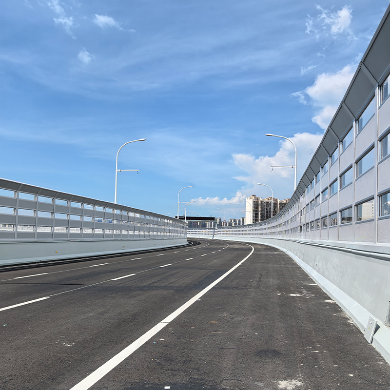 PVC Acoustic Shadow Noise Barrier Alternative to Concrete Sound Wall Decoration Sound Absorbing Wall for Highway Use