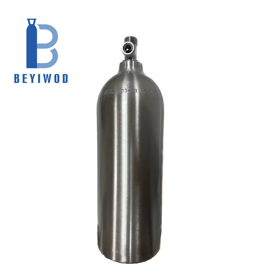cilindro d'aria CO2 da 2000 ml e 1800 psi conforme allo standard ISO per la produzione di bevande frizzanti e fornitura di gas ricaricabile
