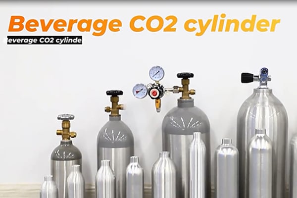 Cilindro di gas CO2 per bevande