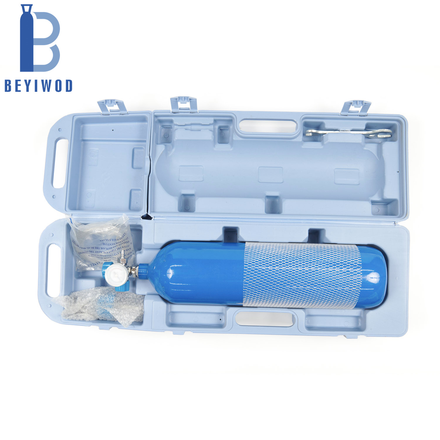 EN ISO Standard Bottiglia portatile di gas per bicchiere di ossigeno da 2L per uso medico