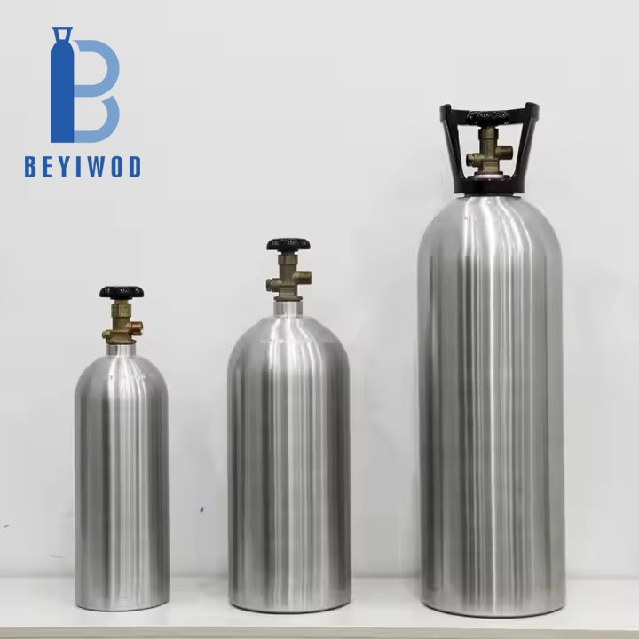 Cilindri per Gas CO2 da 1,5 lb a 15 lb ad Alta Pressione - Serbatoio DOT-3AL in Lega di Alluminio - Cilindri per Bevande