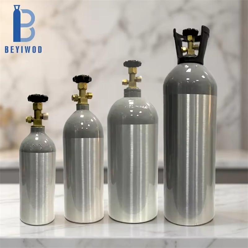 Bombola vuota in alluminio ad alta pressione da 5 lb e 20 lb, dimensione standard, per il mercato brasiliano BEYIWOD