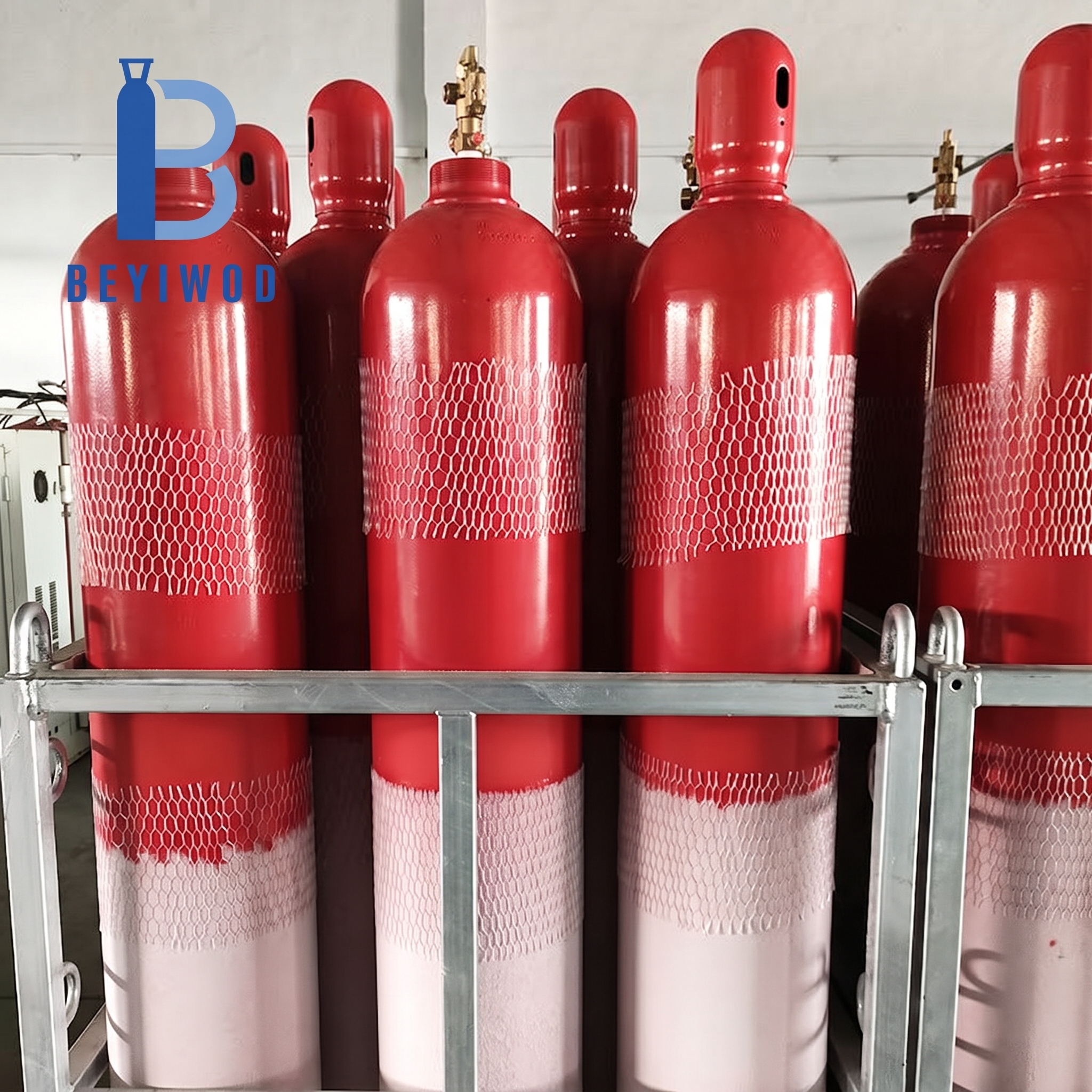 Priamy dodávateľ z výrobného závodu, štandard EN ISO 9809-1, tlak 150 bar, priemer 267 mm, objem 68 l, CO₂ hasiaca nádoba