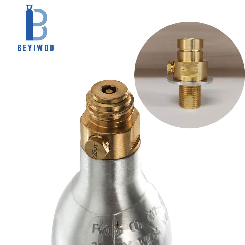 UK Standard RHO 1266 Food Grade CO2 0,6L алуминиев CO2 газов цилиндър, пълен с газ от хранителен клас
