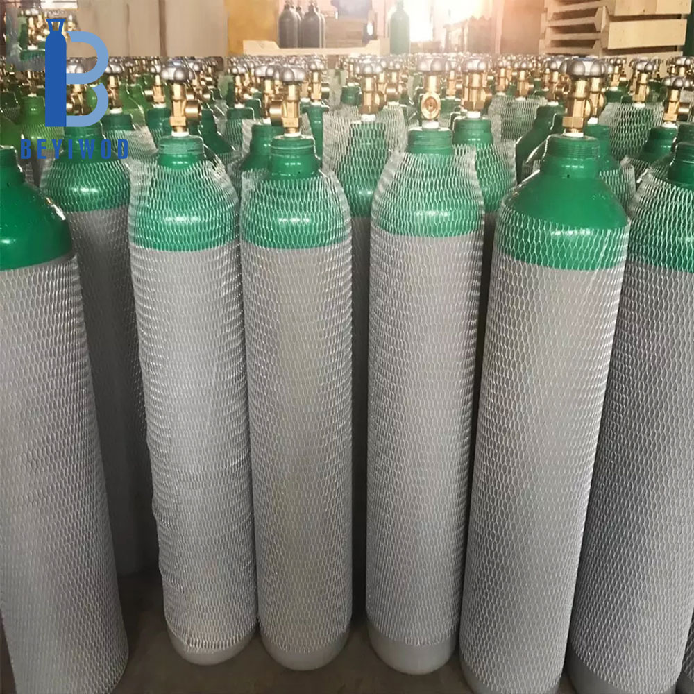 BEYIWOD 2L 5L 8L 10L 15L 20L 40L 50L 68L Acciaio Bicchiere di anidride carbonica Co2 Serbatoio di gas Bollino per estinguere incendi di bevande acquariche