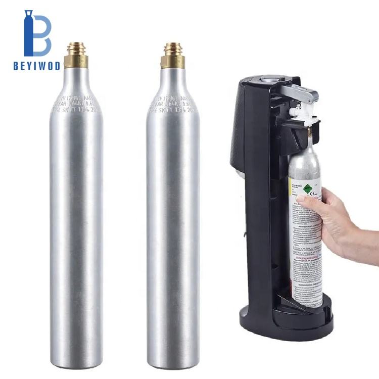 0.6L 150bar Bombola di Gas CO2 Bombola di CO2 in Alluminio Serbatoio di CO2 per Attrezzature per Bevande/Birra
