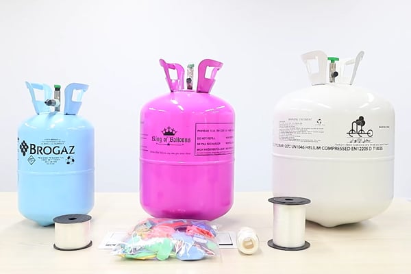 Serbatoio per palloncini in elio usa e getta