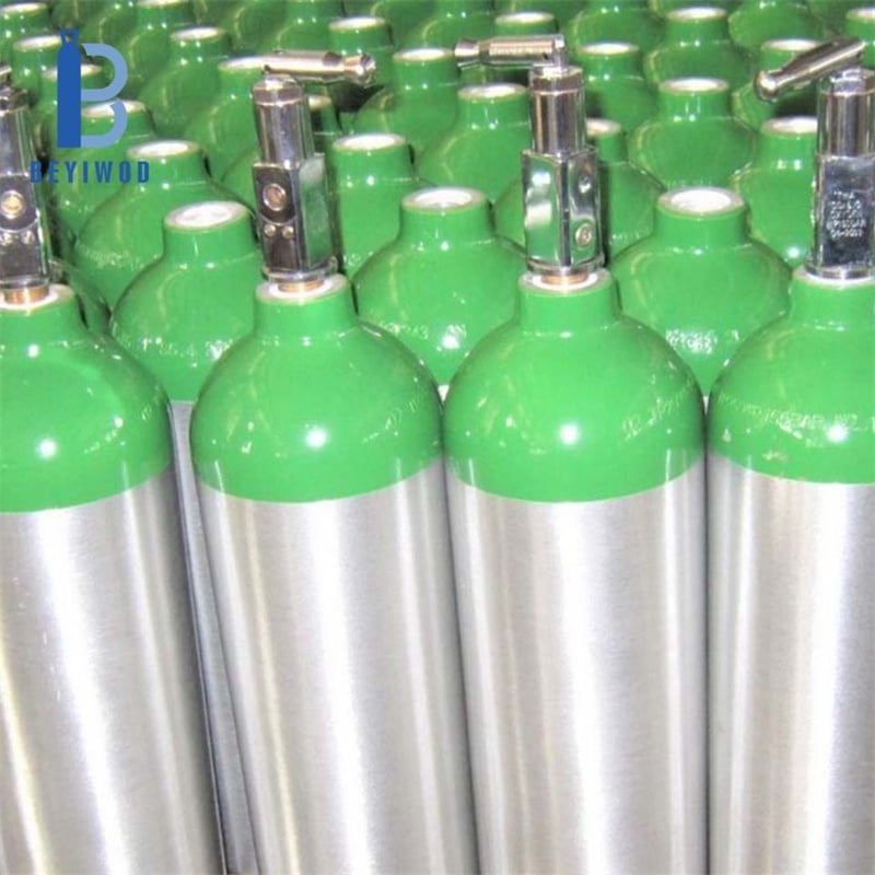 BEYIWOD ME 4,55 l / 4,6 l / 680 l kyslíková hliníková tlaková nádoba s ventilom CGA540 a CGA320