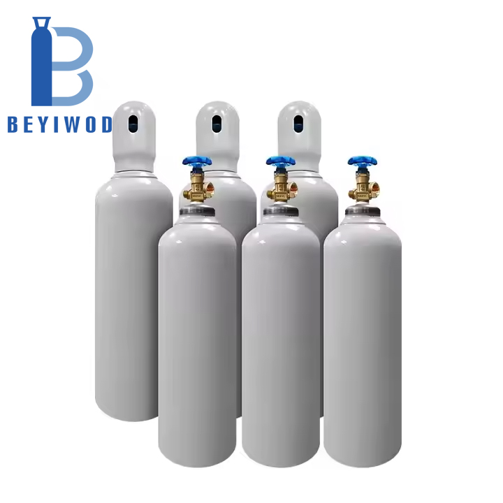 Cilindro per Ossigeno Dot3AA Industriale O2 in Acciaio Senza Saldata 45l 47l 50l 52l 60l Cilindro per Gas 200bar