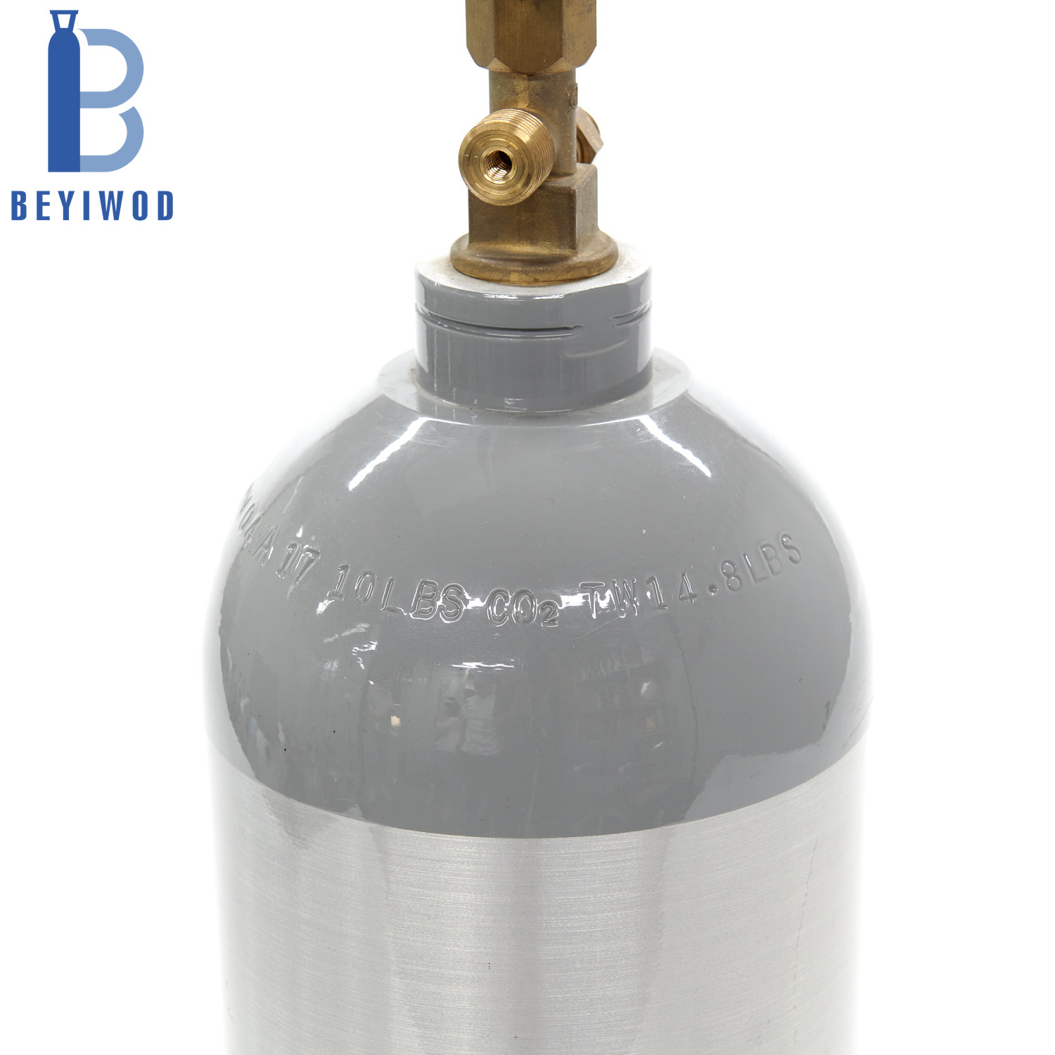 Serbatoio Mini Co2 Dot3al 5lbs 8,9lbs 15lbs 20lbs in Alluminio ad Alta Pressione per Birra con Maniglia e Valvola