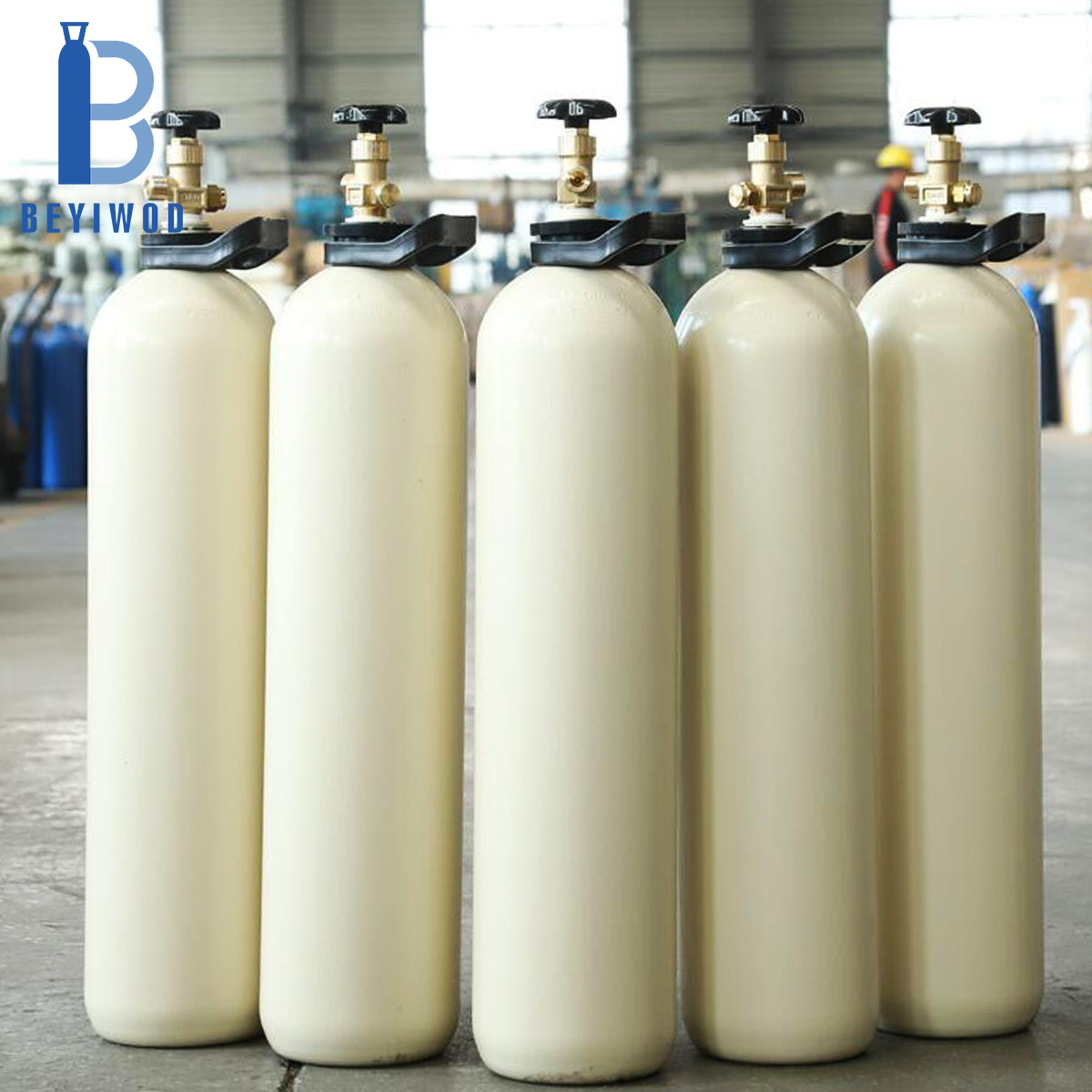 Поставчик Медицински газови цилиндри 40Л Цилиндър с кислород CO2/Азот/Аргон/Хелий/Водород Високи газови цилиндри