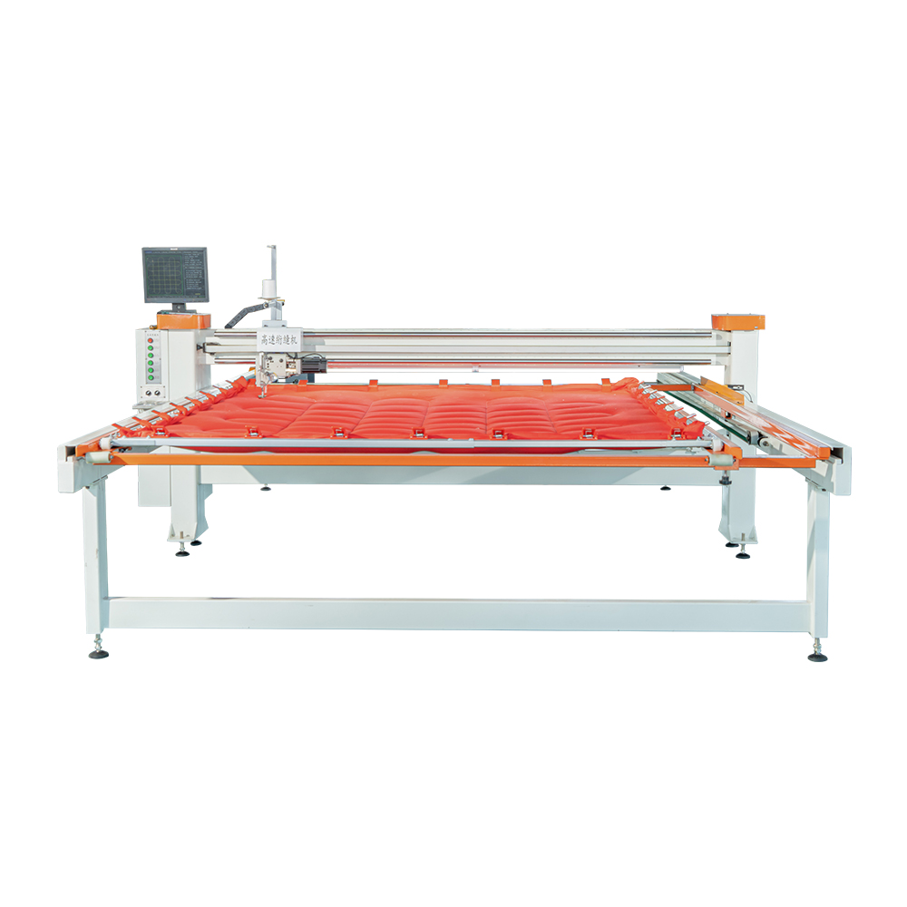 Machine à matelasser informatisée à simple aiguille avec déplacement du cadre et moteur servo