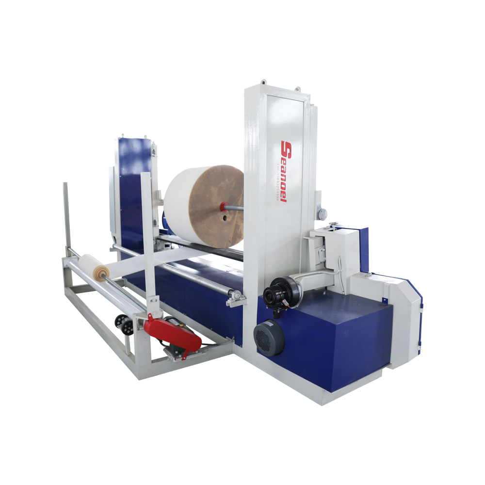 Máquina eficiente de corte de esponja; máquina de corte cilíndrico para rollos de espuma y desprendimiento de capas de espuma