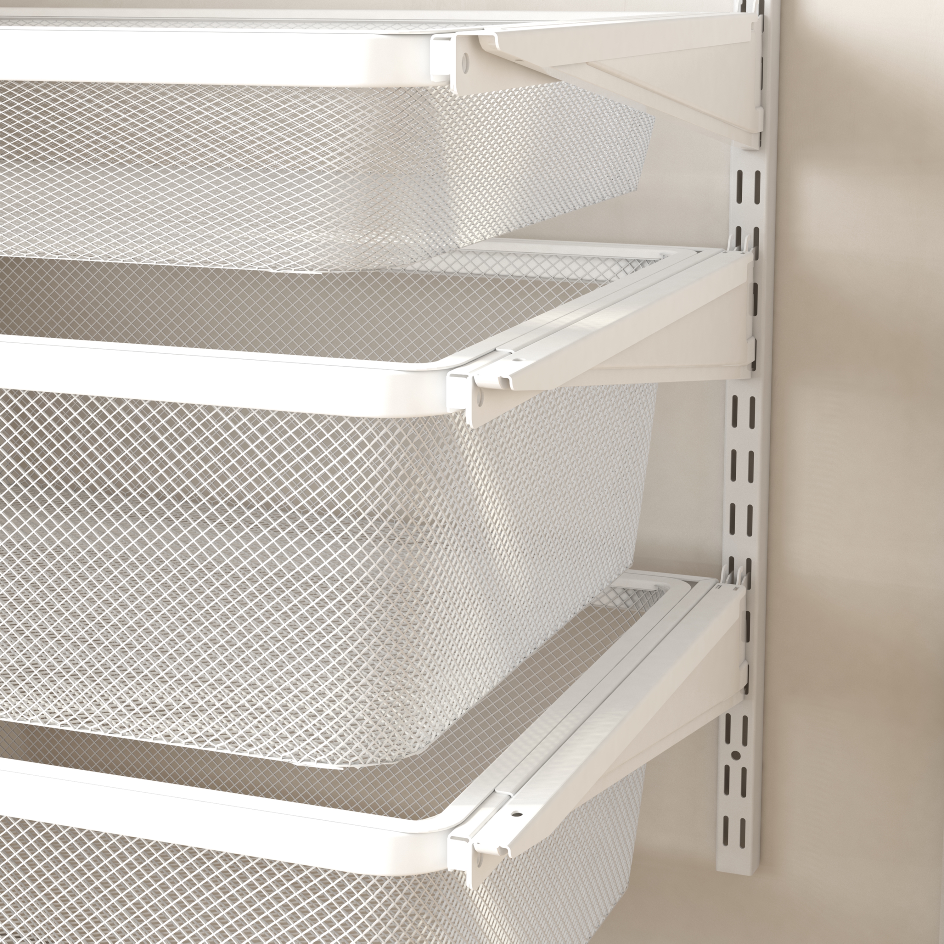 Tight Mesh Metal Wire Basket for Shelf Closet Organizer Storage Wardrobe