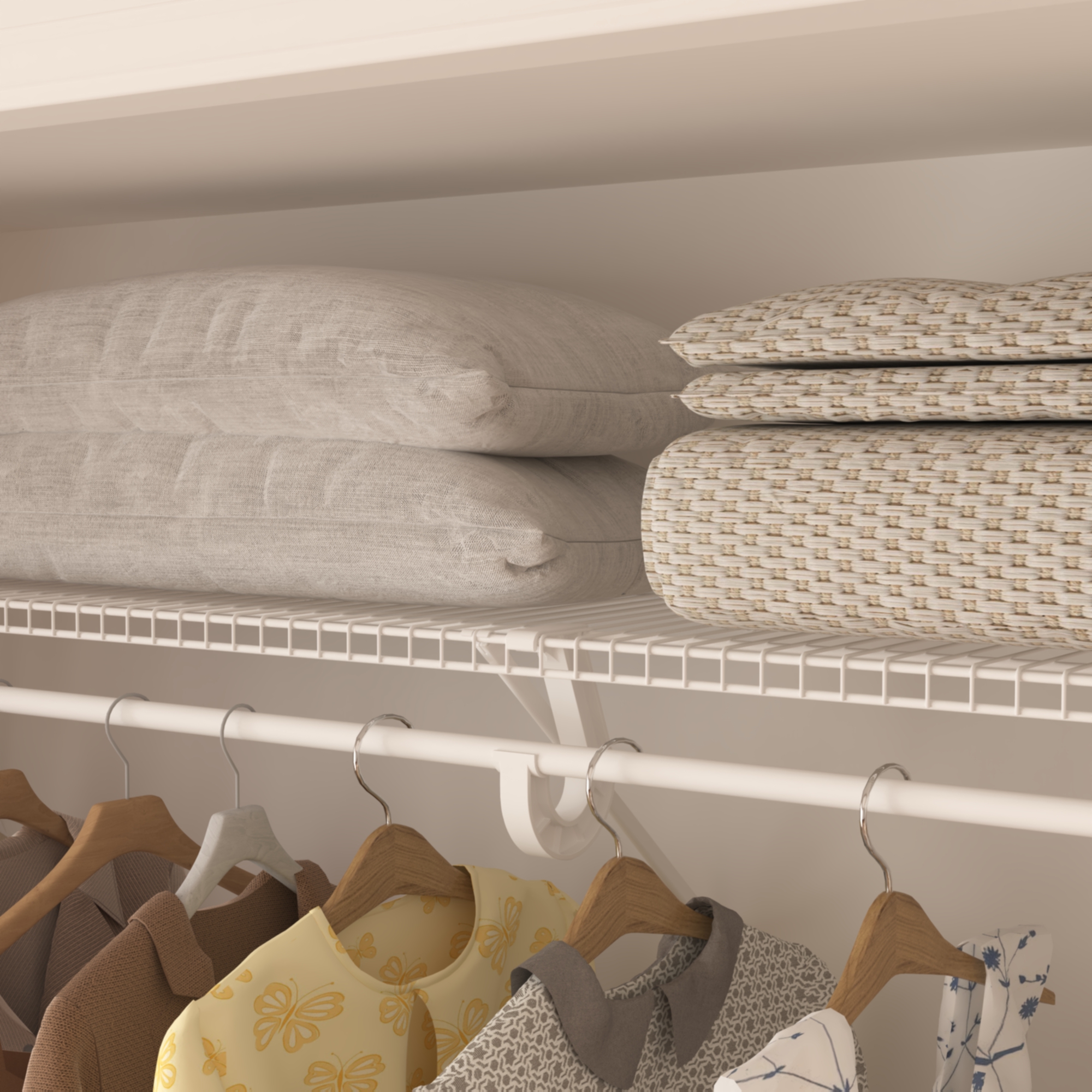 CLOSETART FA612R Metal Wire Shelf Walkin Closet Systems Storage Wardrobe Organizer 6'