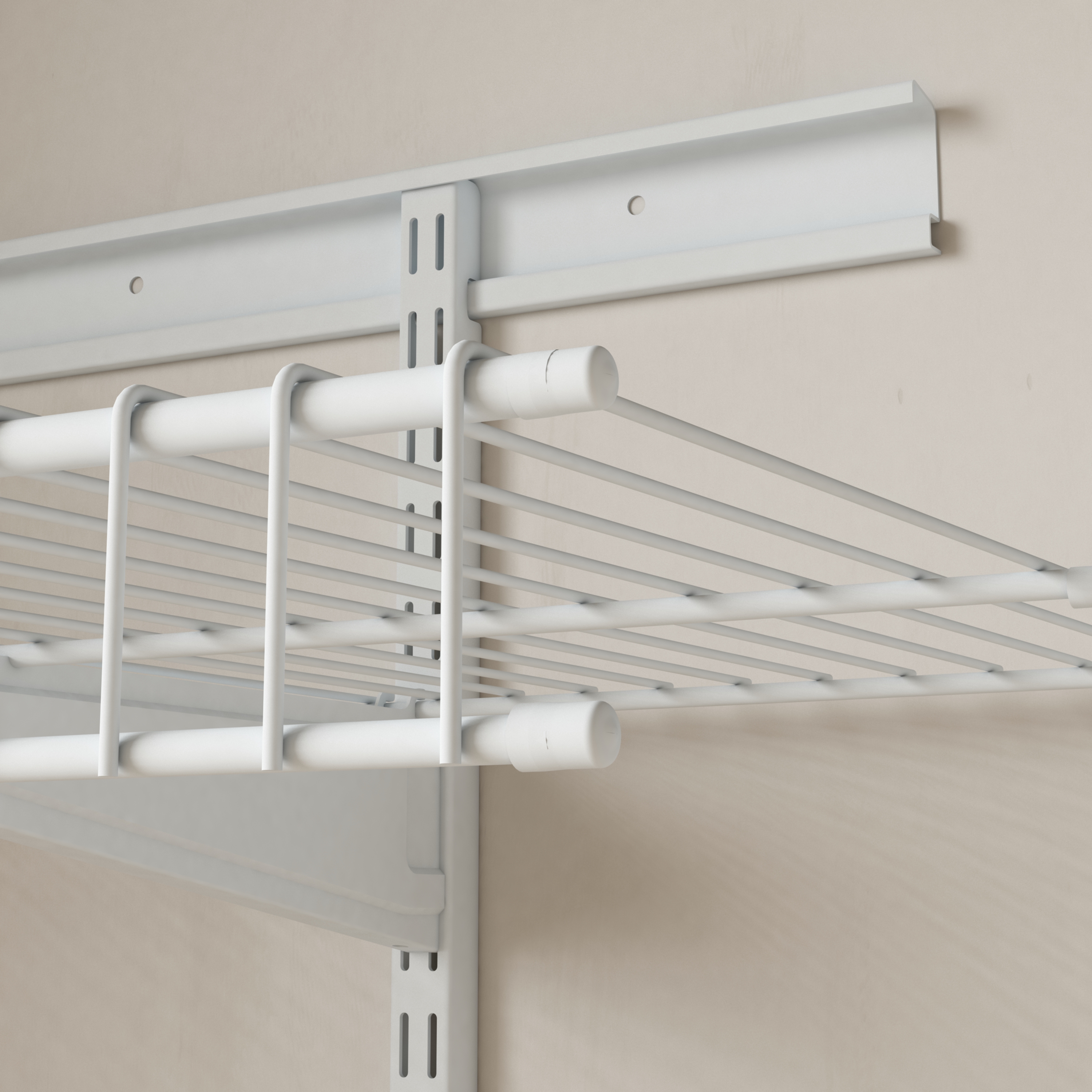 Plastic end cap for Affordable Walk in Closet Systems Organizer Storage Wardrobe