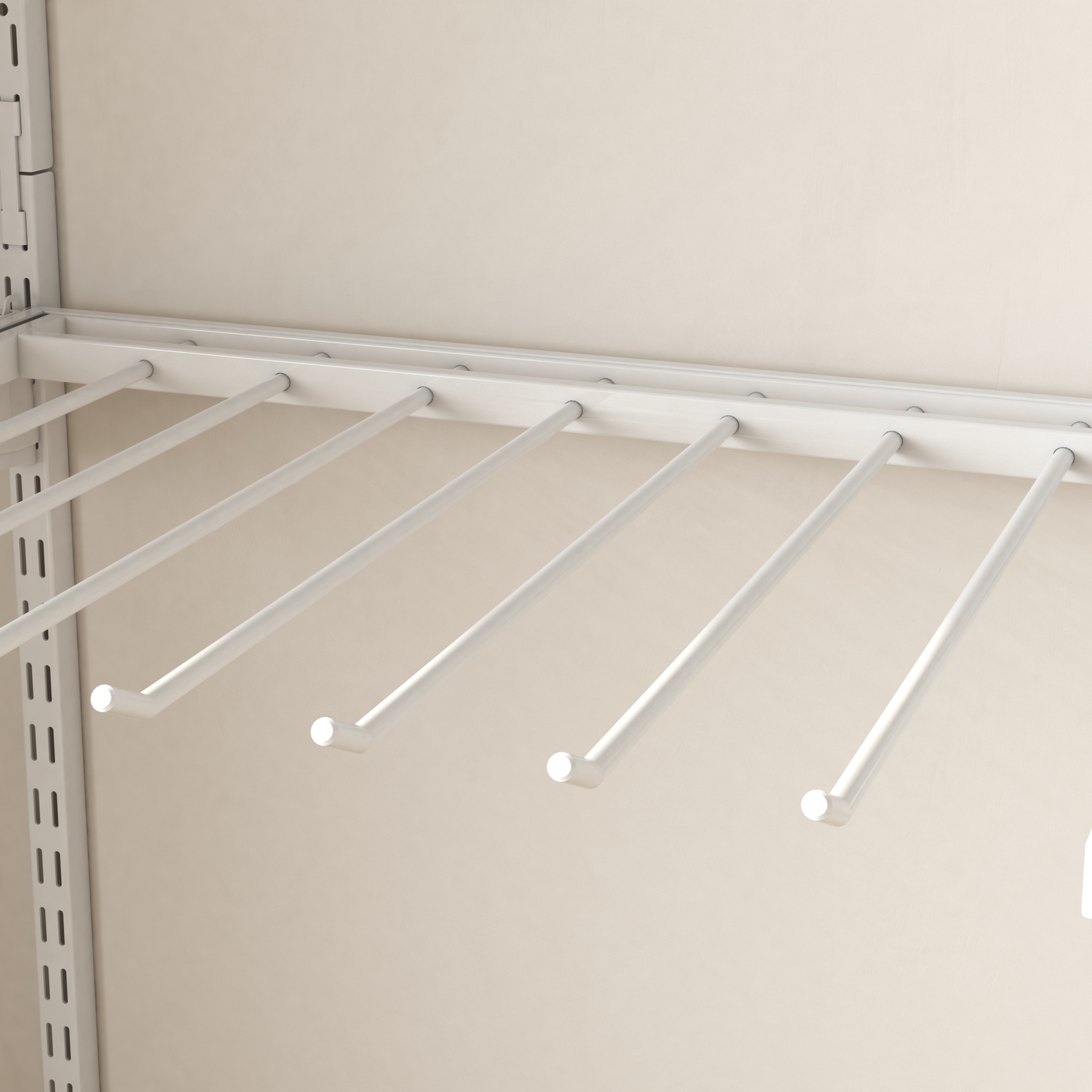 Metal Pants Rack Shelf Closet Organizer Storage Wardrobe