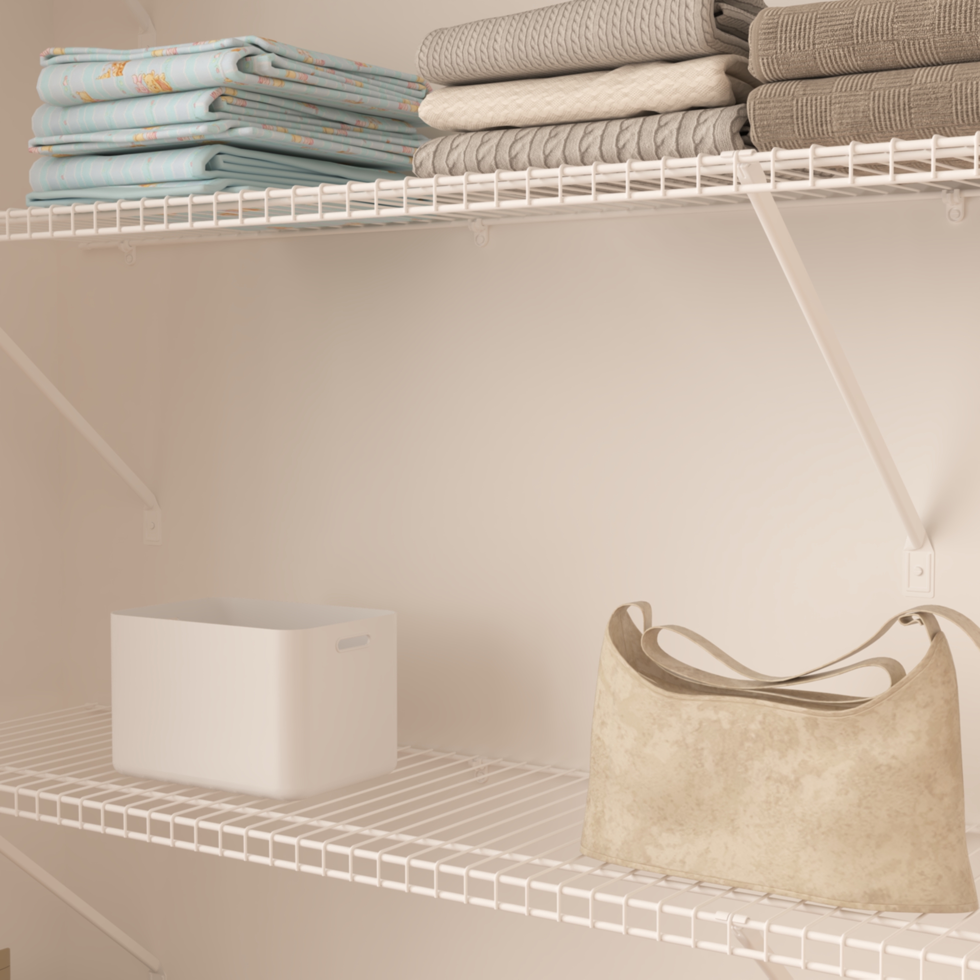 CLOSETART FA612 Metal Wire Shelf Walkin Closet Systems Storage Wardrobe Organizer 6'