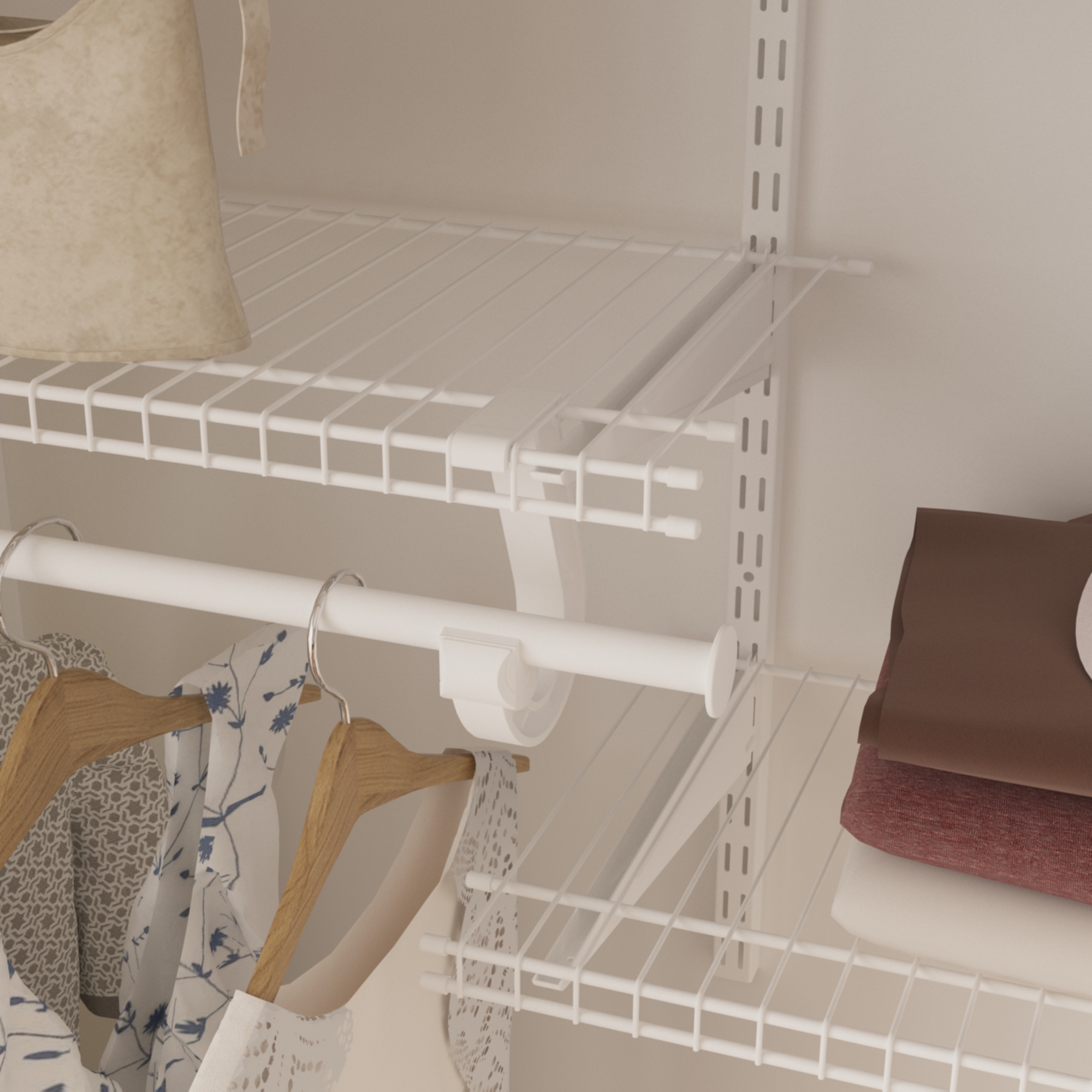 Rod Kit for Affordable Walk in Closet Systems Metal Wire Shelf Closet Organizer Storage Wardrobe