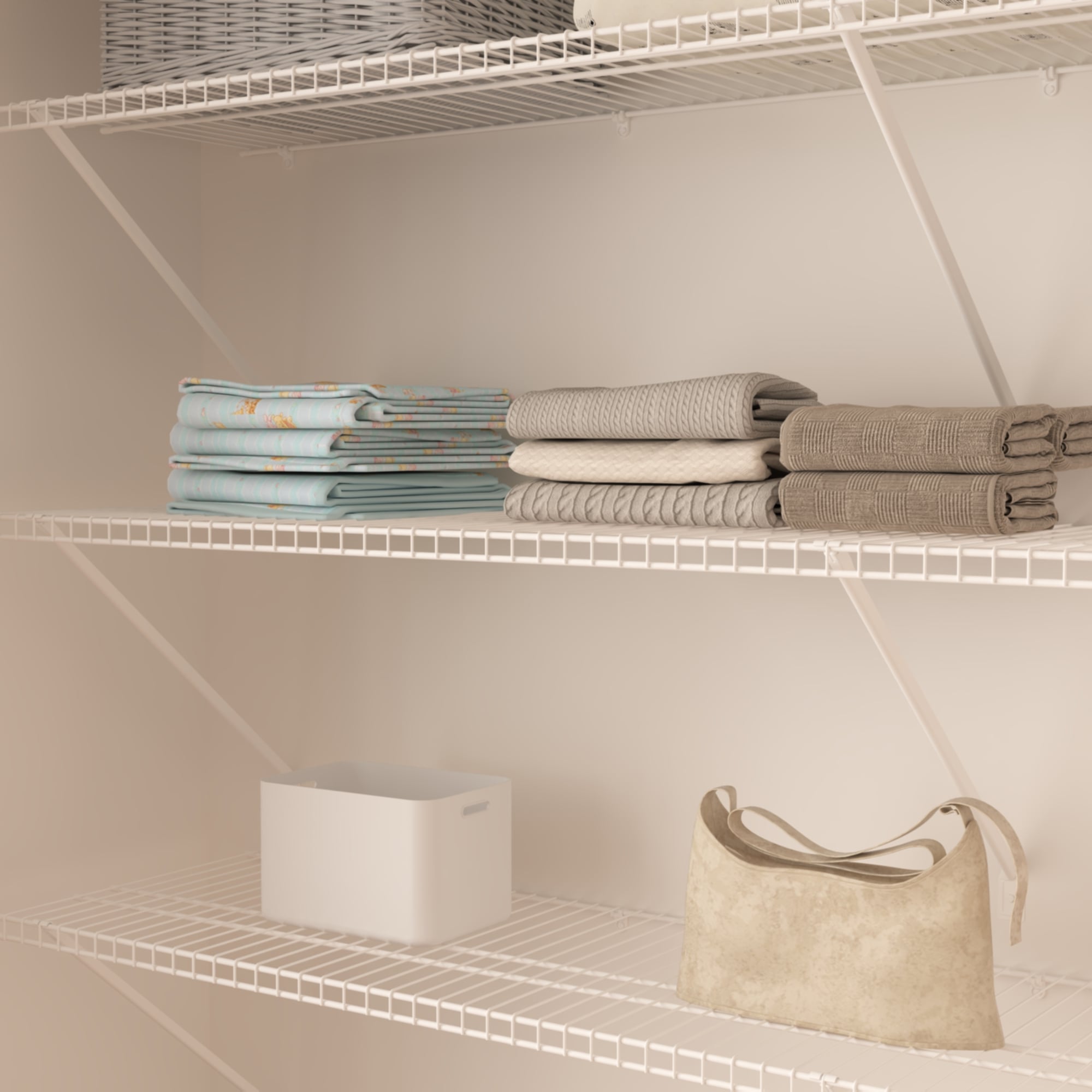 CLOSETART FA616 Metal Wire Shelf Walkin Closet Systems Storage Wardrobe Organizer 6'